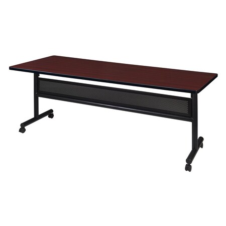 Kobe Rectangle FlipTop Table, 72" W, 29" H, Laminate Top, Mahogany MKFTM7230MH